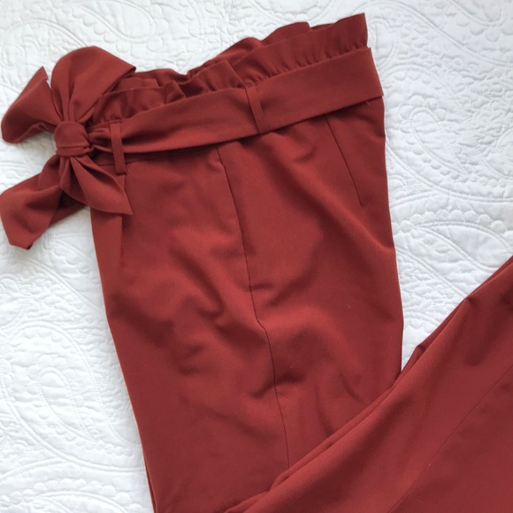 PAPERBAG PANTS IN RUST - Picture 7 of 9